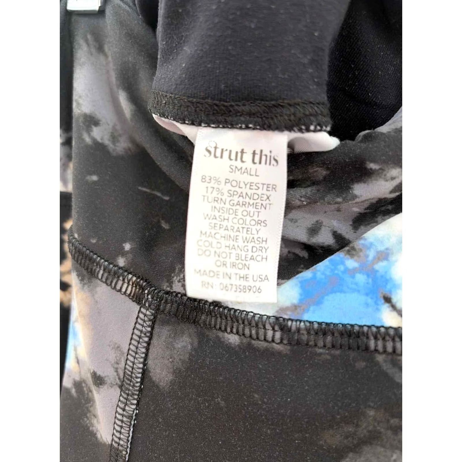 Vintage Strut This Black Legging Athletic Pants Size Small Size 28" / US 6 / IT 42 - 3 Thumbnail
