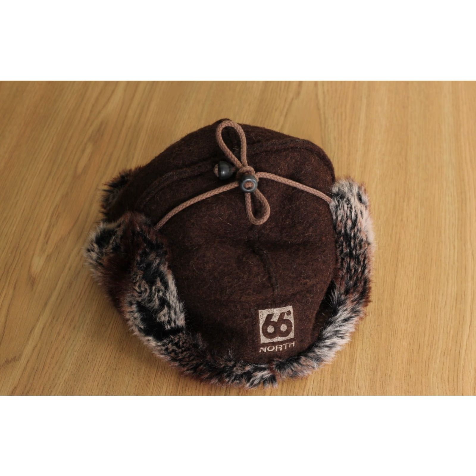 Vintage 66 NORTH ICELAND Kaldi Arctic Hat Trapper Wool Polyester Size 1 Brown Unisex Adults Wool Polyester Outdoor 90s Hats Mens Womens Boys Girls Size ONE SIZE - 2 Thumbnail