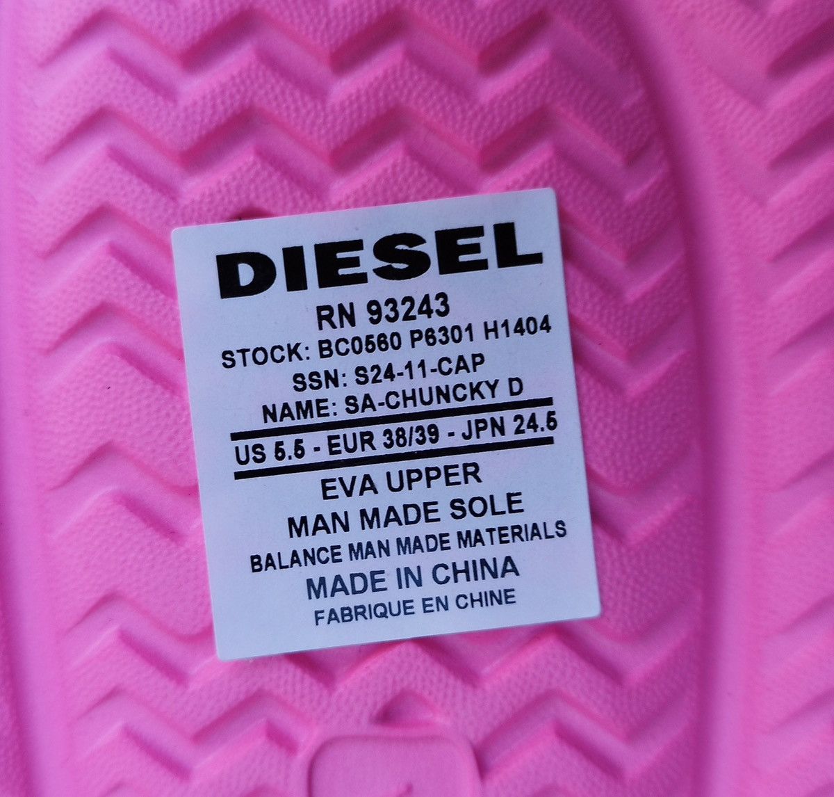 Diesel Diesel slippers Pink #7,5 Size US 7.5 / IT 37.5 - 5 Thumbnail