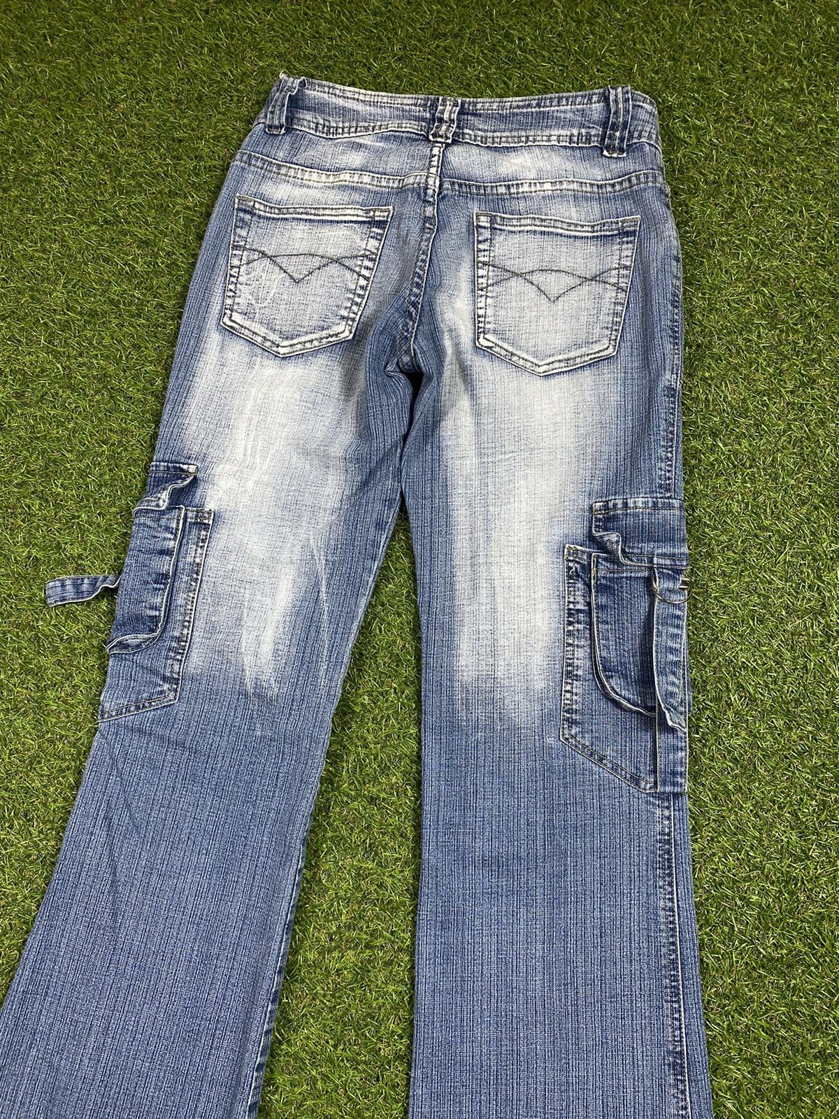Japanese Brand Vintage 90s Japanese cargo jeans faded LGB style Size 26" / US 2 / IT 38 - 4 Thumbnail