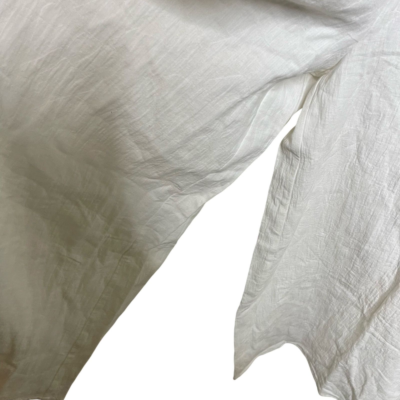Mara Hoffman MARA HOFFMAN Carly Jumpsuit in white cotton linen blend sz S Size 26" / US 2 / IT 38 - 7 Thumbnail