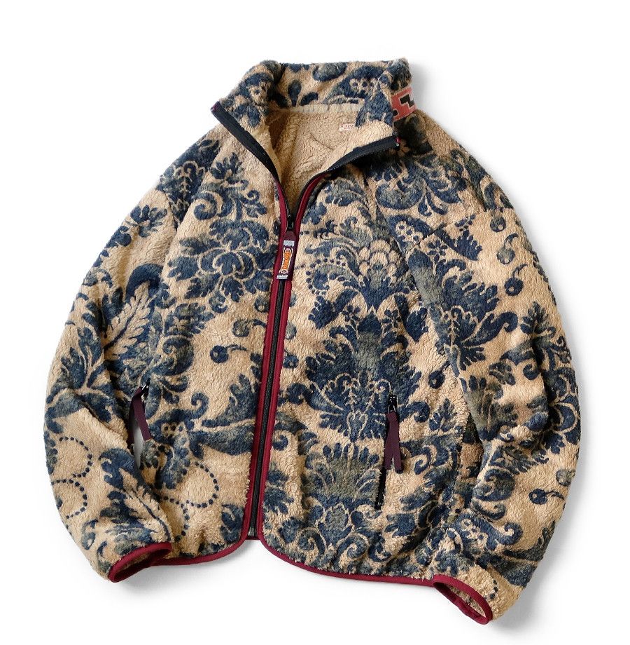 Kapital KAPITAL DAMASK Virgin Mary light fleece zip up blouson beige Size US XL / EU 56 / 4 - 3 Thumbnail