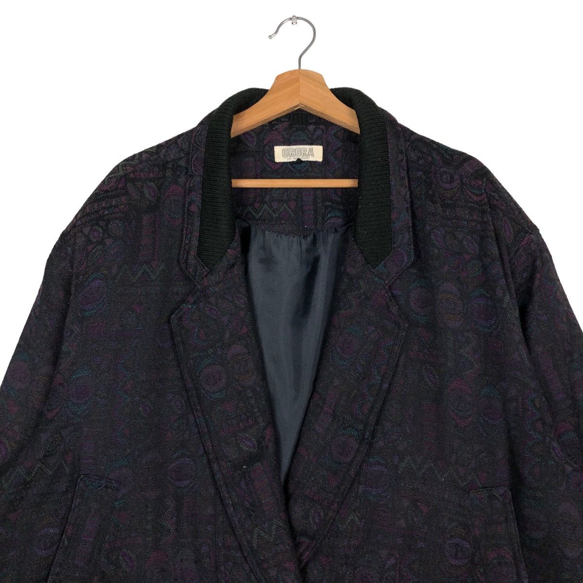 Japanese Brand Vintage Bomber Jacket Arora Full Print Double Breast Collar Size US L / EU 52-54 / 3 - 3 Thumbnail