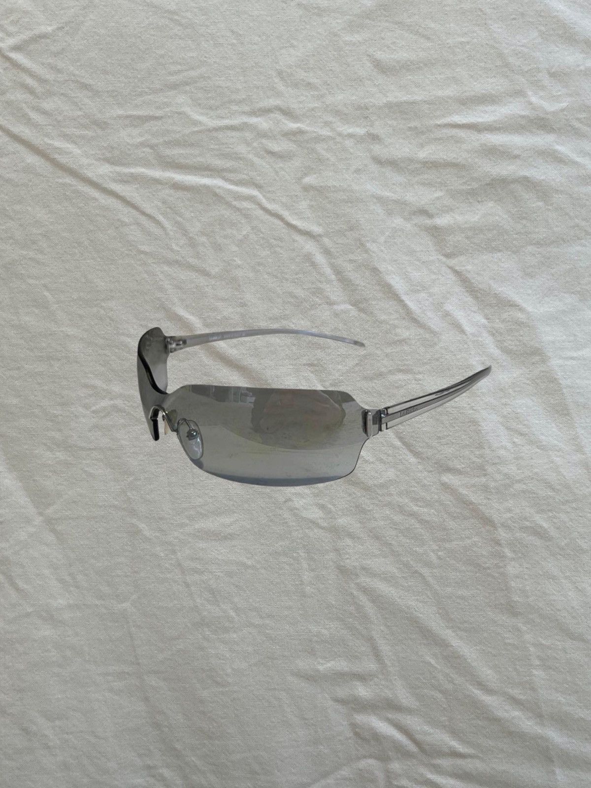 La Perla La Perla 2000s Transparent Sunglasses – cyberpunk Aesthetic Size ONE SIZE - 1 Thumbnail