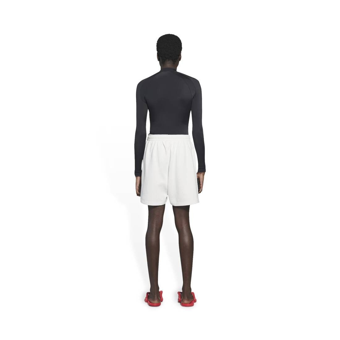 Balenciaga o1srvl11e0325 Political Campaign Sweat Shorts in White Size US 36 / EU 52 - 4 Thumbnail