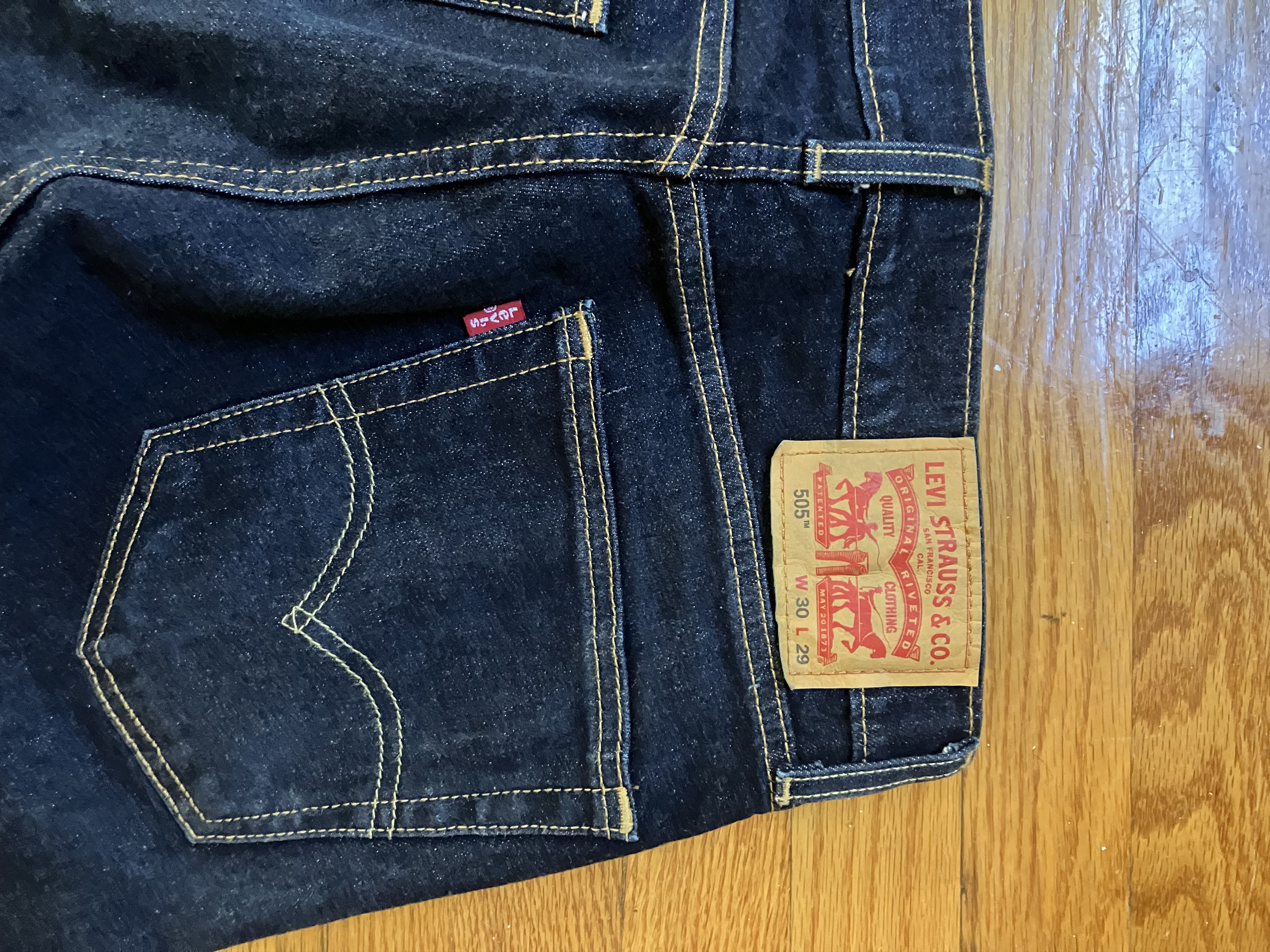 Levi's Levis 505 Indigo Size US 30 / EU 46 - 3 Thumbnail