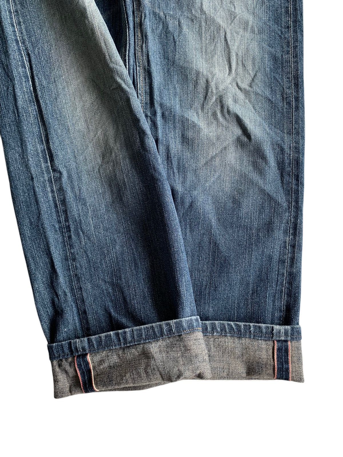Kapital EDWIN 505ZX SELVEDGE FADED&RUSTY DISTRESSED DENIM Size US 28 / EU 44 - 6 Thumbnail