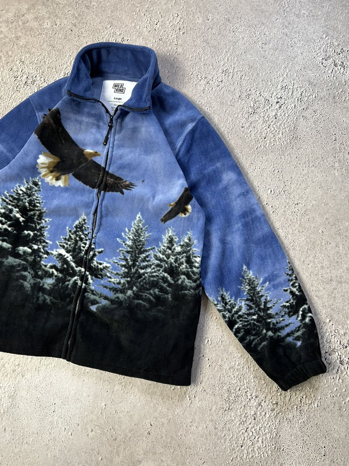 Vintage VINTAGE 90S OVERSIZED SHERPA FLEECE EAGLE ANIMAL HOODIE Size US L / EU 52-54 / 3 - 2 Thumbnail