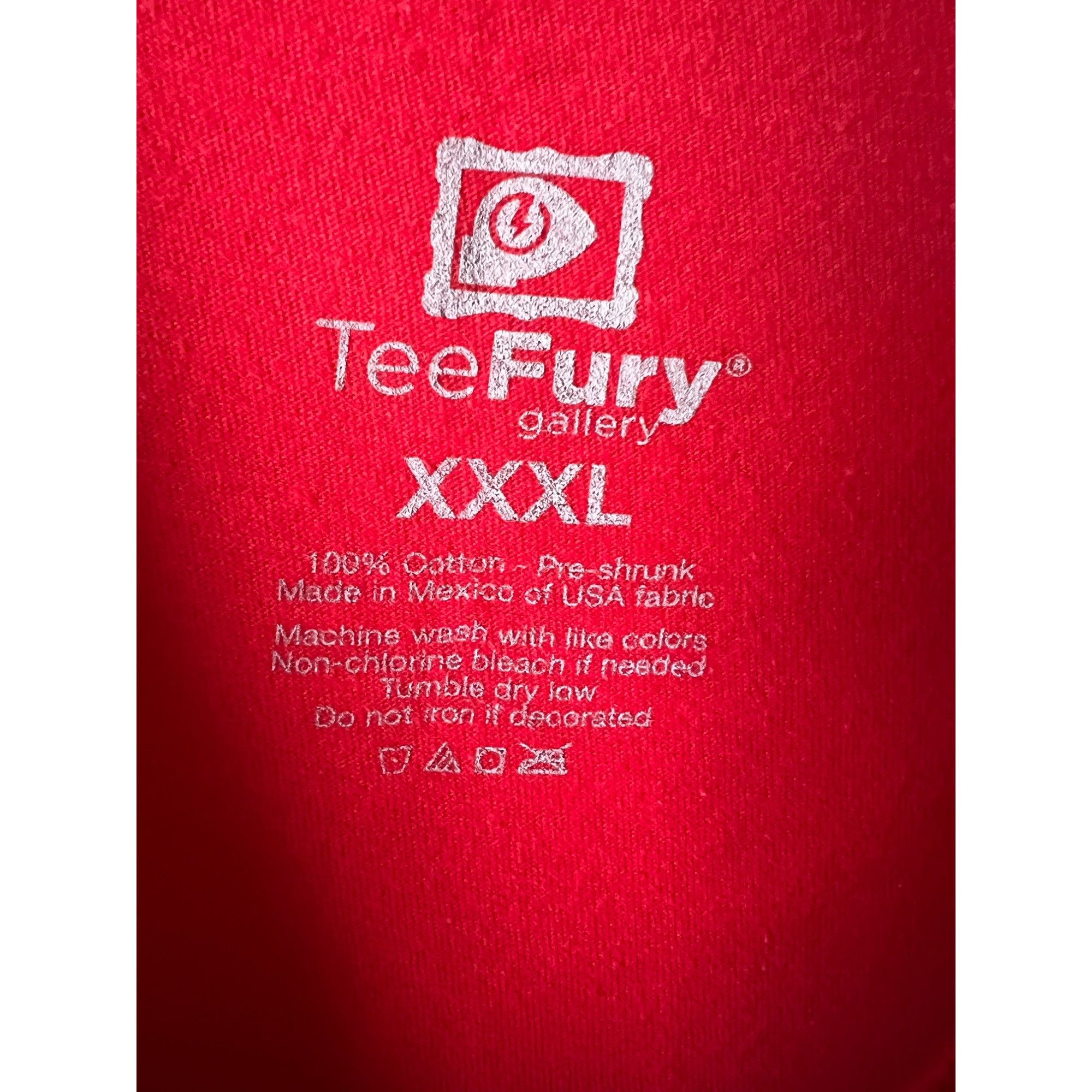 Teefury TeeFury Mario Bros Teenage Mutant Ninja Turtles Red Graphic Size 3XL / US 20-22 - 3 Thumbnail