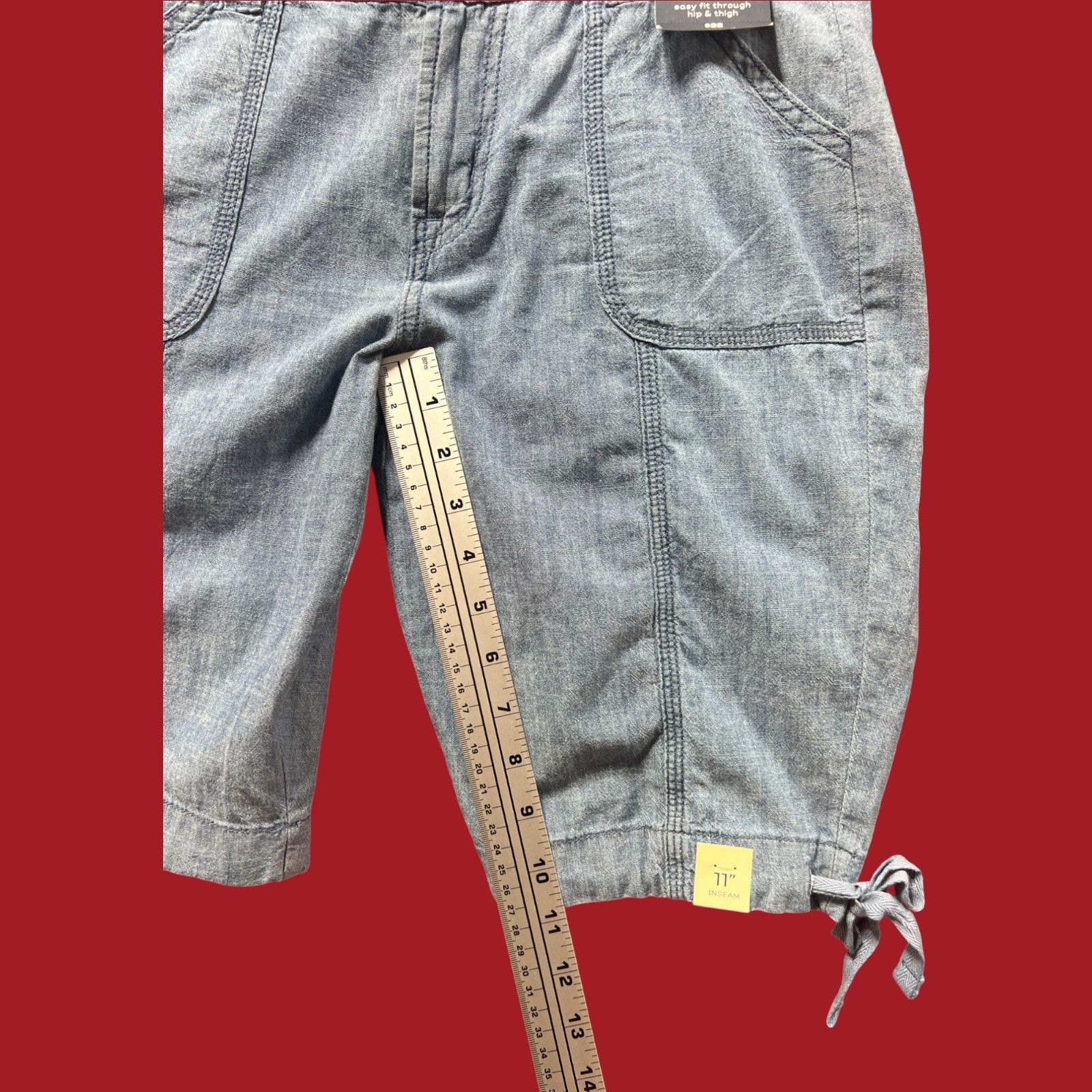 Other St. John's Bay - Women's Mid-Rise Cargo Bermuda Short - Ligh Size 27" / US 4 / IT 40 - 8 Thumbnail