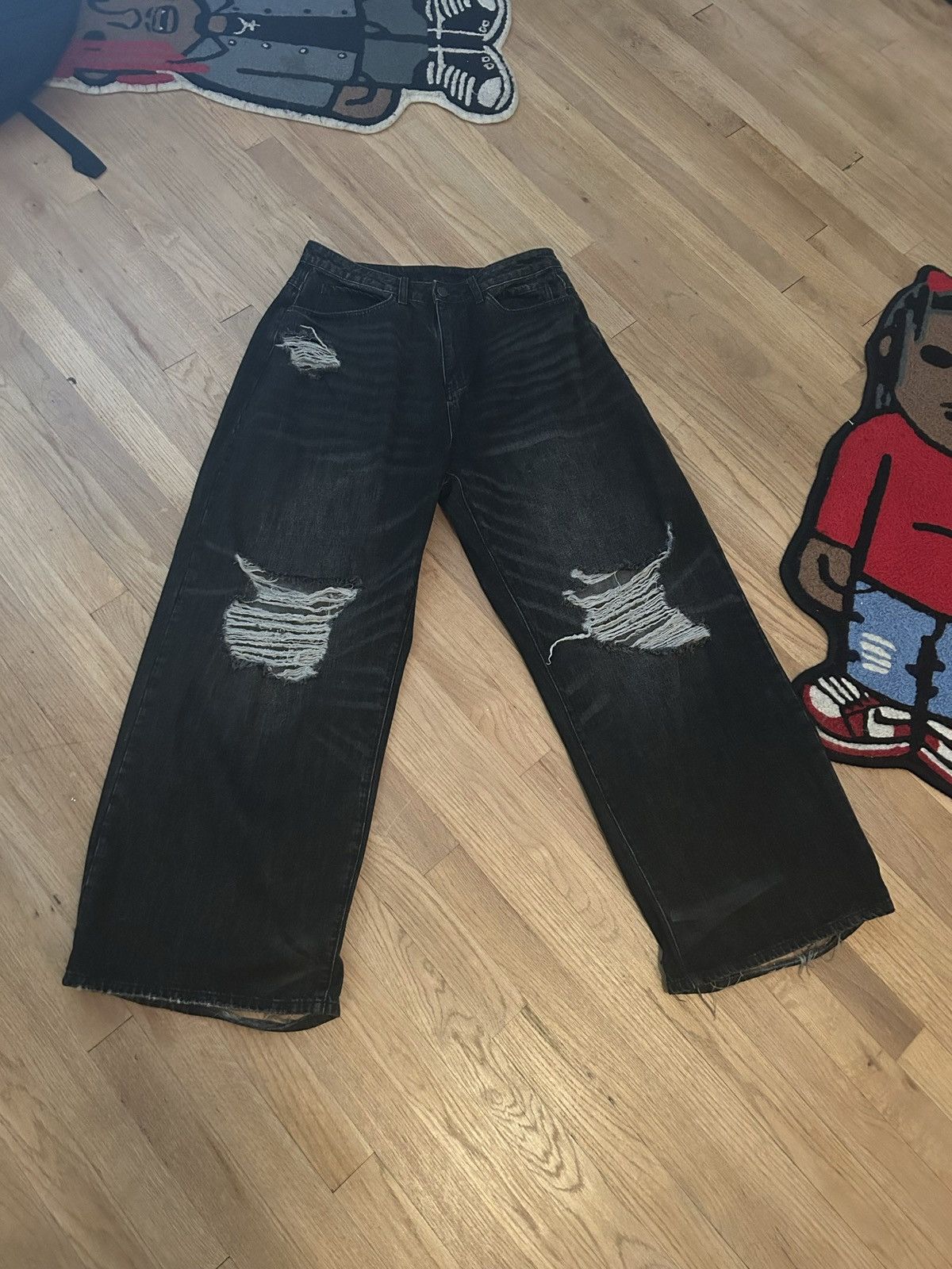 Other ryan liam black ripped baggy denim Size US 32 / EU 48 - 1 Thumbnail