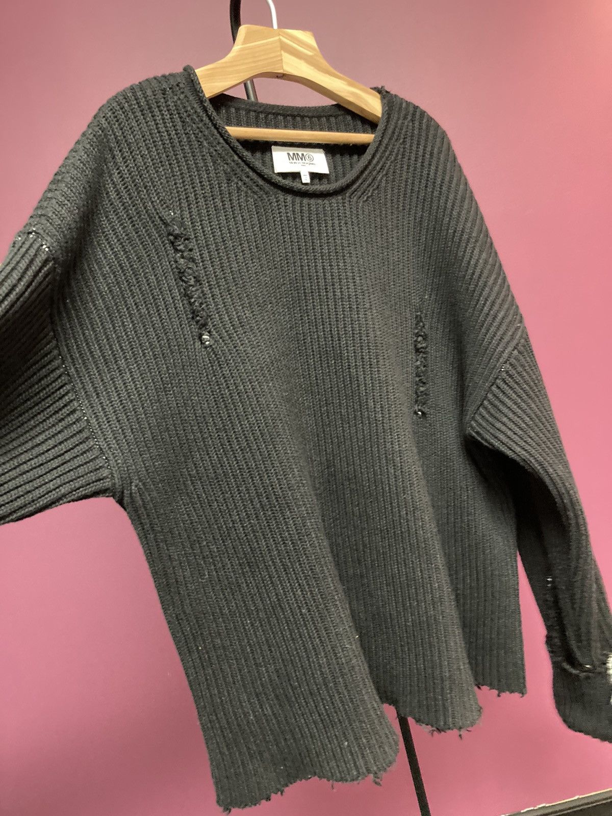 Maison Margiela 2023ss MM6 Maison Margiela mm6 distressed sweater Size US XL / EU 56 / 4 - 2 Thumbnail