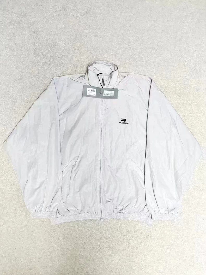 Balenciaga Balenciaga 23 SS embroidered sportyb beige jacket 2502-Nex Size US M / EU 48-50 / 2 - 1 Thumbnail