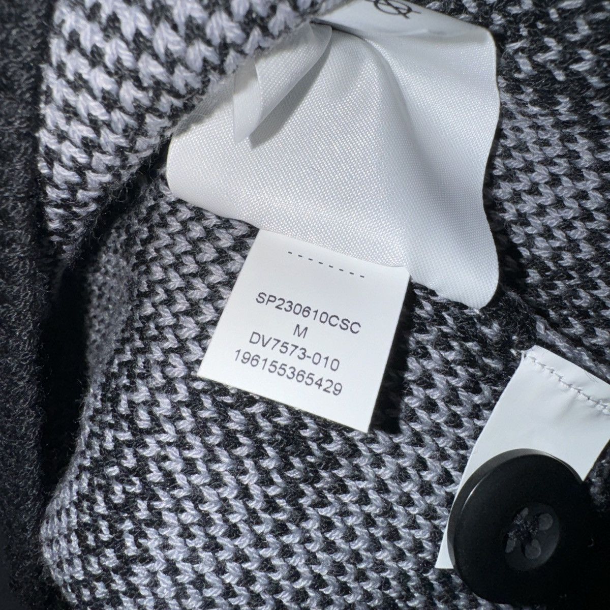 Jordan Brand Jordan Elephant Print Black/Grey Cardigan - Men’s Medium Size US M / EU 48-50 / 2 - 5 Thumbnail