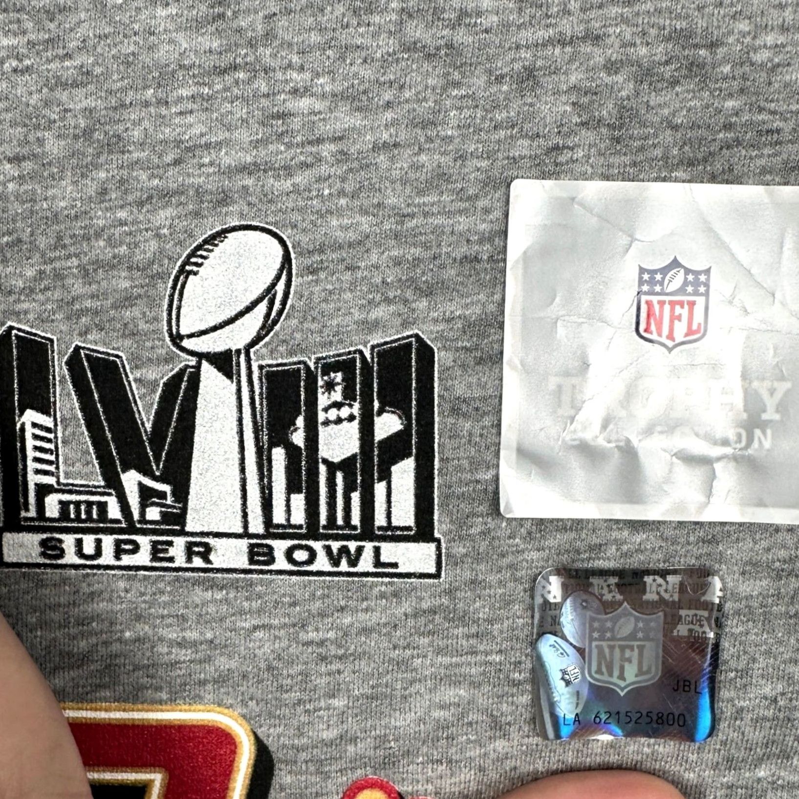 Nike VINTAGE Nike 49ers T-Shirt Mens Gray 5XL Crew Neck Short Sleeve Graphic Print Dri-Fit Champion NFL Super Bowl 2020 Way Size US XXL / EU 58 / 5 - 7 Thumbnail