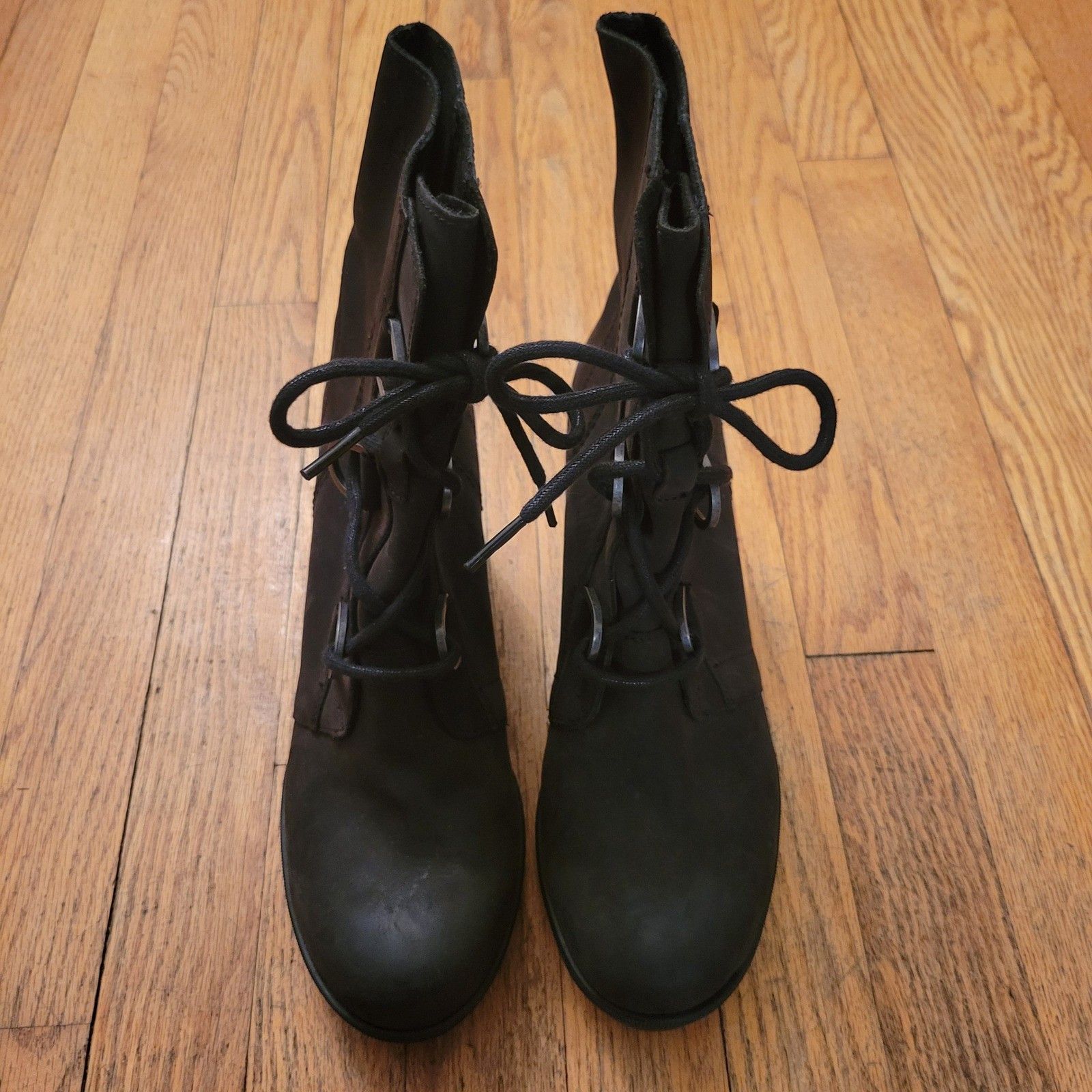 SOREL Sorel 9 Joan Arctic Wedge II Boots Black Leather Waterproof Size US 9 / IT 39 - 4 Thumbnail