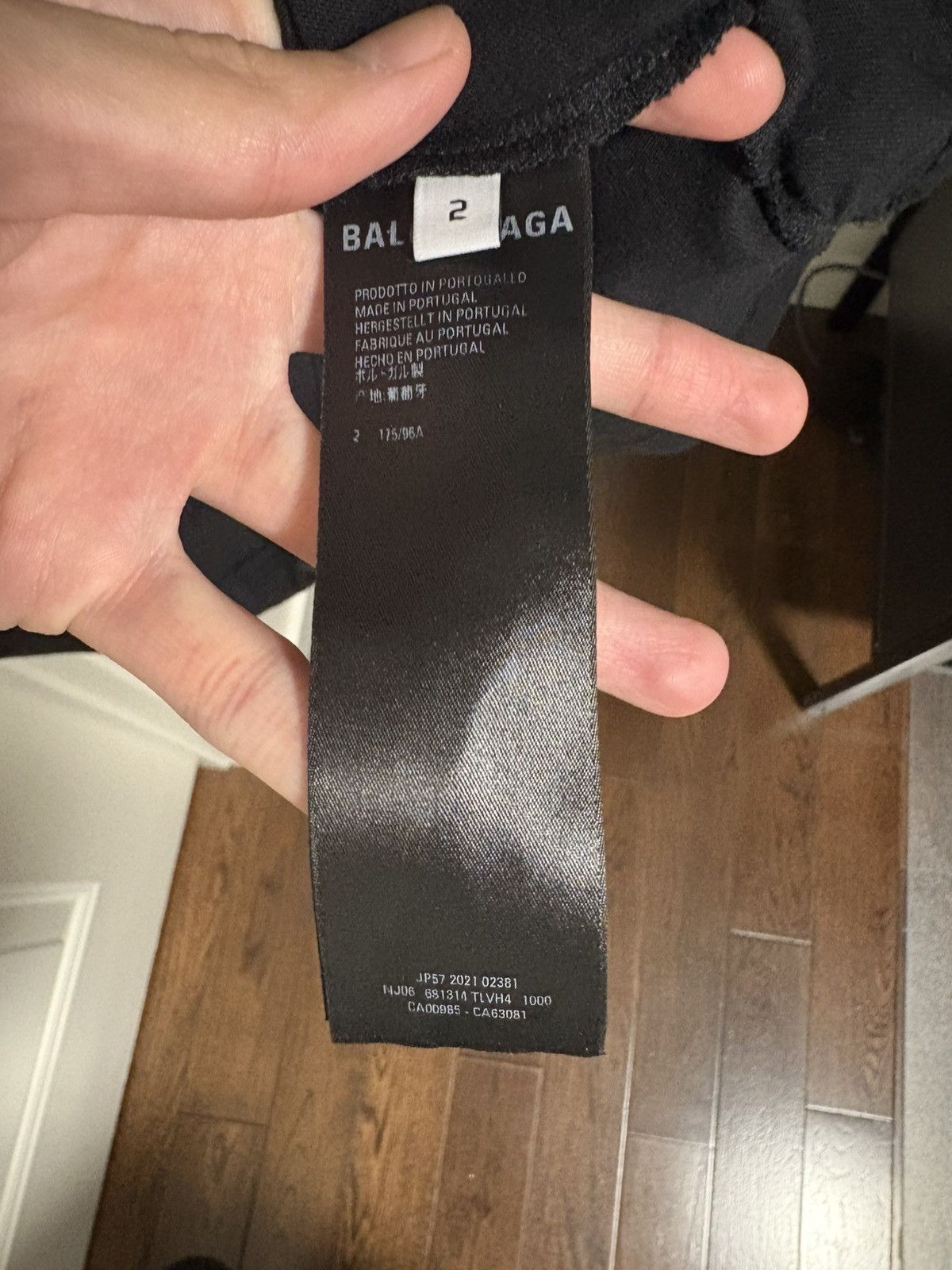 Balenciaga black bebe balenciaga tee Size US L / EU 52-54 / 3 - 4 Thumbnail