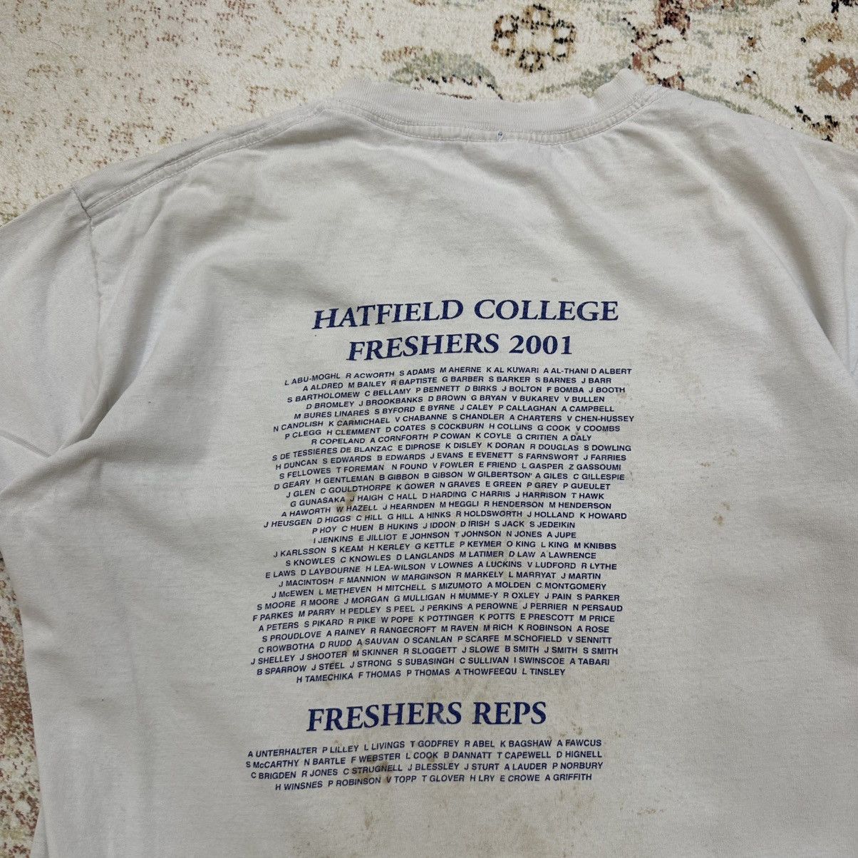 Designer × Vintage Vintage Adult Hatfield College T-shirts 2001 Trashed Size US L / EU 52-54 / 3 - 9 Thumbnail