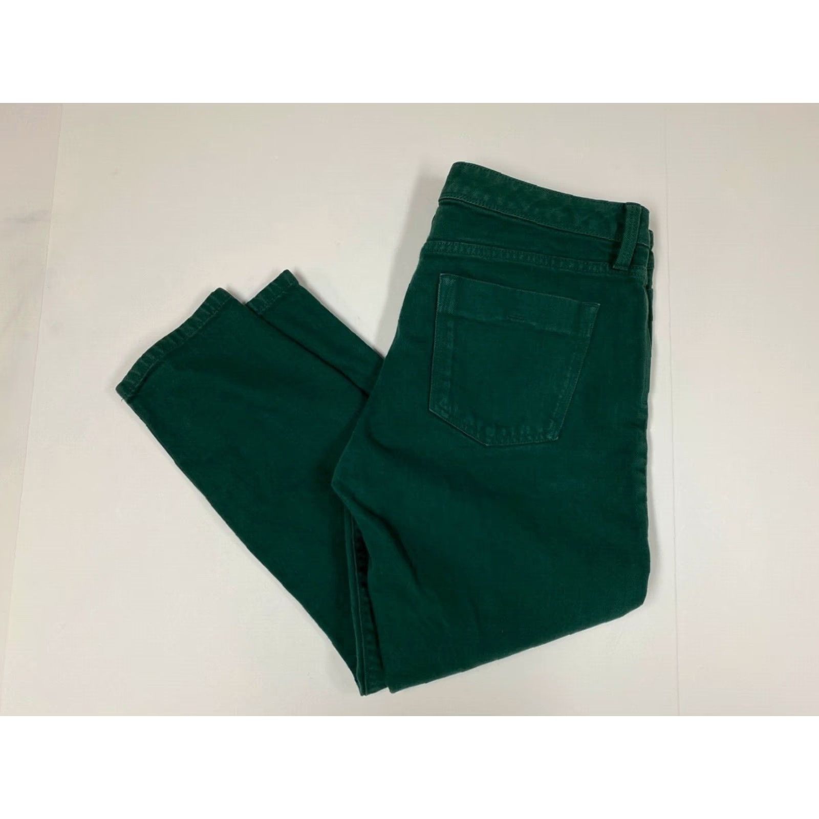 Banana Republic Banana Republic Jeans Womens 30P Skinny Denim Cotton Blend Zip Green 24in Inseam Regular Pockets Womens Size 30" / US 8 / IT 44 - 6 Thumbnail