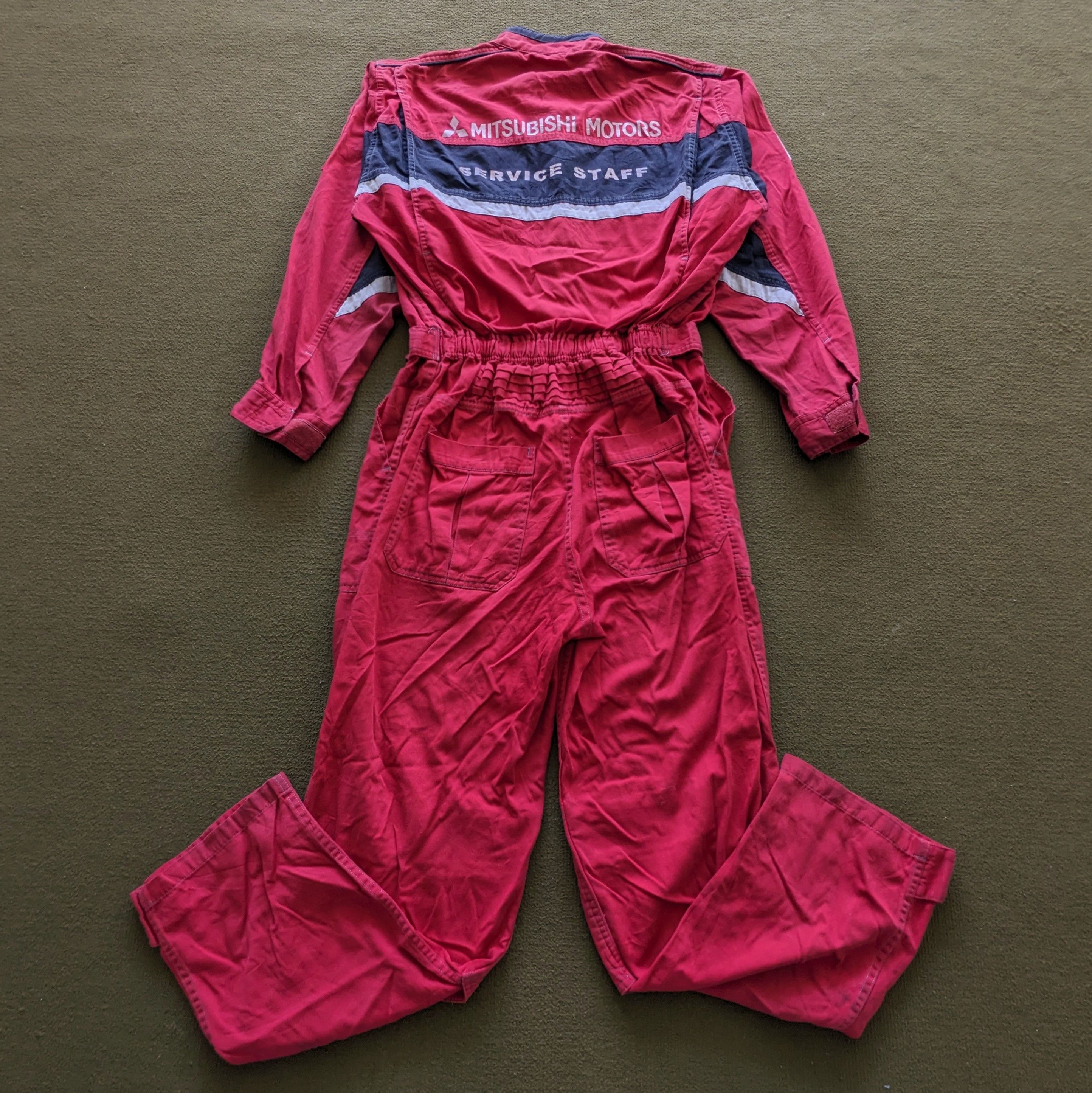 Vintage Vintage MITSUBISHI MOTORS Racing Coverall Workwear Jacket Size US M / EU 48-50 / 2 - 1 Thumbnail