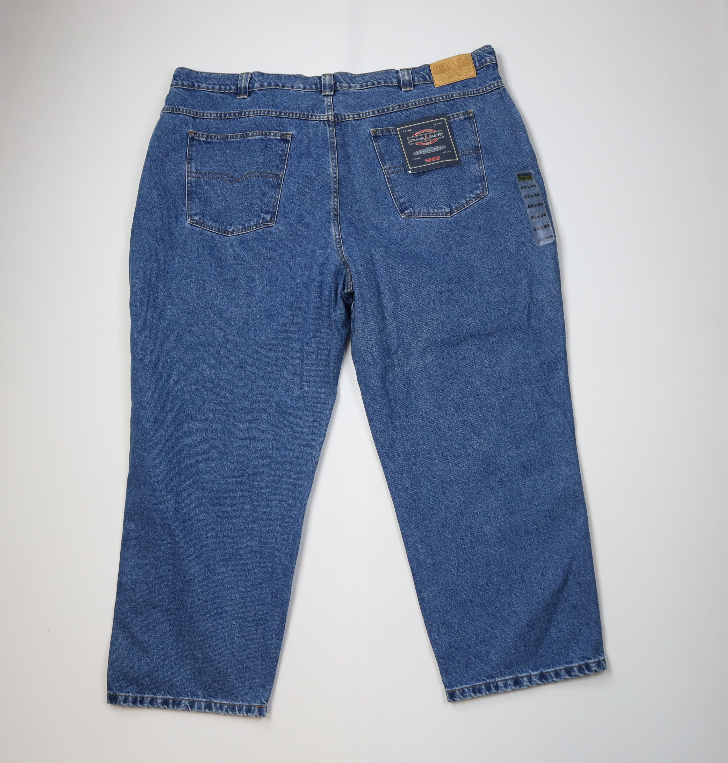 Vintage Deadstock Vintage 90s Y2K Streetwear Wide Leg Denim Jeans Size US 44 / EU 60 - 8 Thumbnail