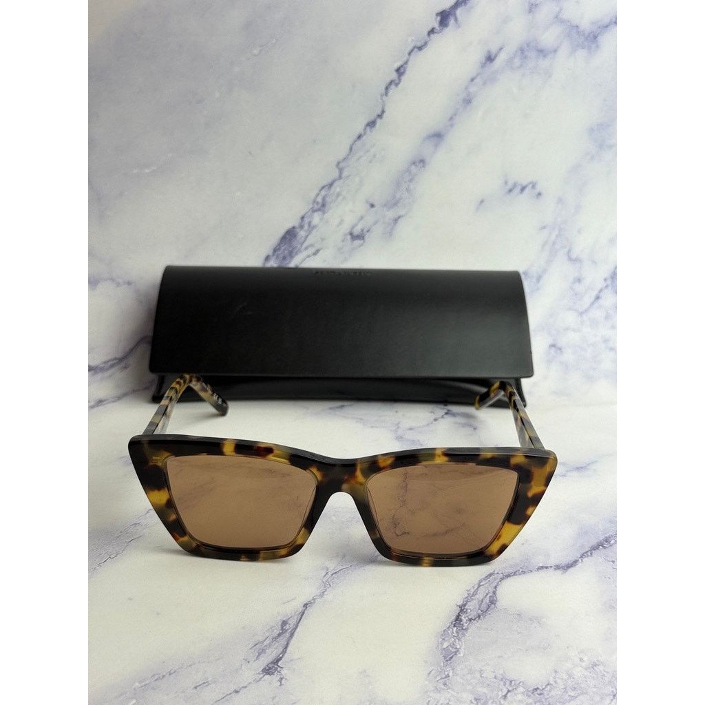 Saint Laurent Paris NEW Saint Laurent SL276 Mica Sunglasses in Havana Brown Size ONE SIZE - 3 Thumbnail