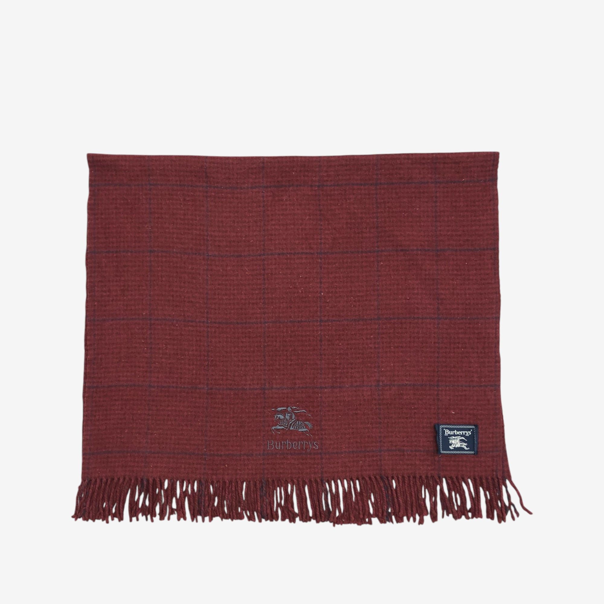 Burberry Vintage Burberrys Scarf Muffler Wool Stole Wraps Scarves Size ONE SIZE - 3 Thumbnail