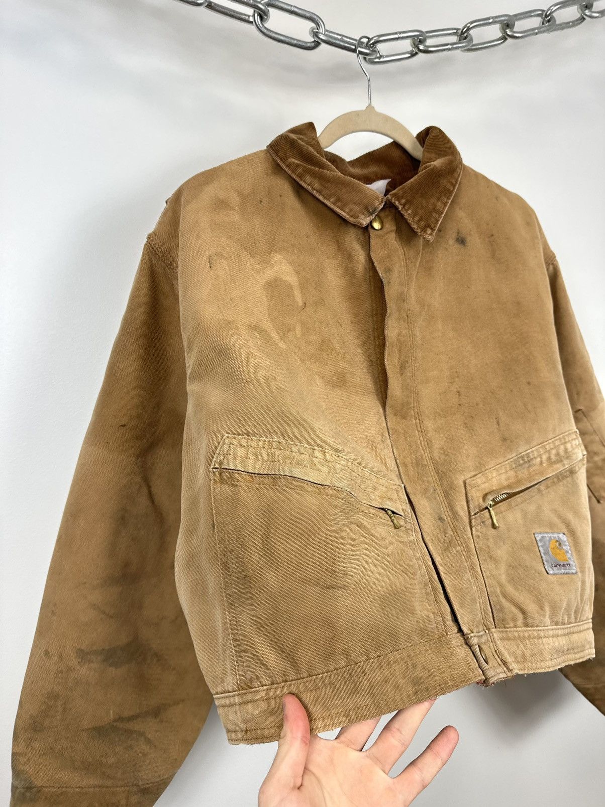 Carhartt Vintage 80s Carhartt USA Cropped Boxy Distressed Rare Jacket Size US M / EU 48-50 / 2 - 5 Thumbnail