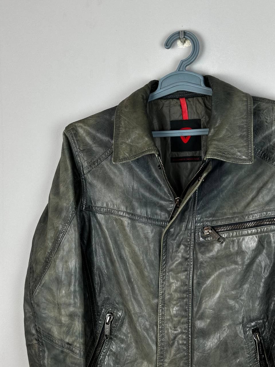 Strellson Strellson Nappa Goat Leather Aviator Jacket Size US M / EU 48-50 / 2 - 4 Thumbnail