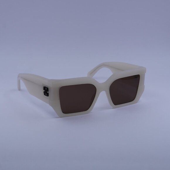 Off-White Off-White OERI148 DOVER 6164 Sunglasses Beige Square Frame Size ONE SIZE - 4 Thumbnail