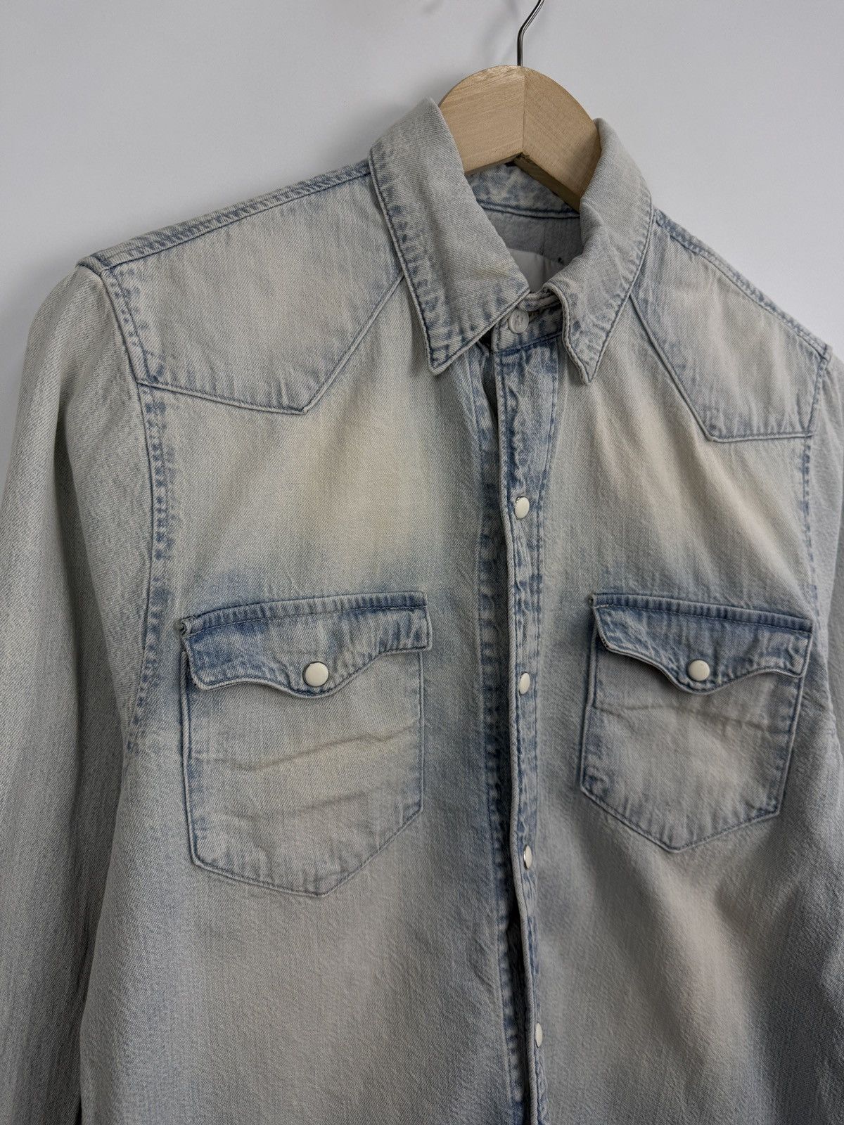 Zadig & Voltaire 🇫🇷 Y2K Zadig & Voltaire Skull Heart Happy Jeans Shirt Retro Size US S / EU 44-46 / 1 - 5 Thumbnail