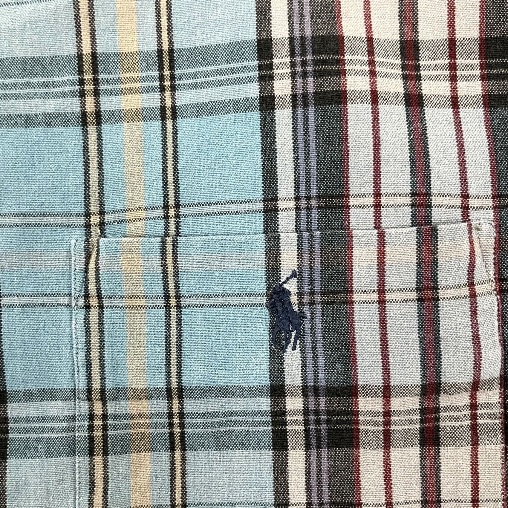 Polo Ralph Lauren VTG Polo Ralph Lauren Caldwell Shirt Mens 2XL Blue Plaid Button Up Collar Shirt Polo Ralph Lauren Size US XXL / EU 58 / 5 - 3 Thumbnail