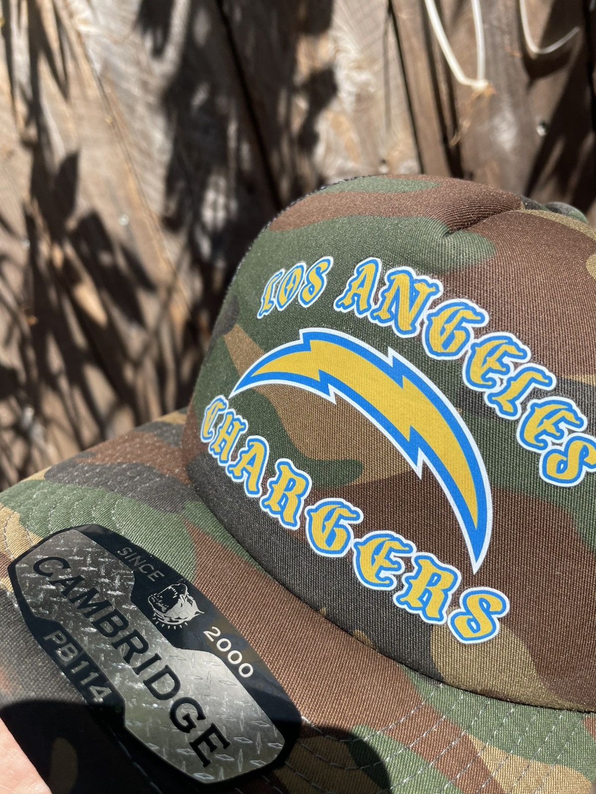 Other Los Angeles chargers trucker camo foam hat SnapBack custom Size ONE SIZE - 5 Thumbnail