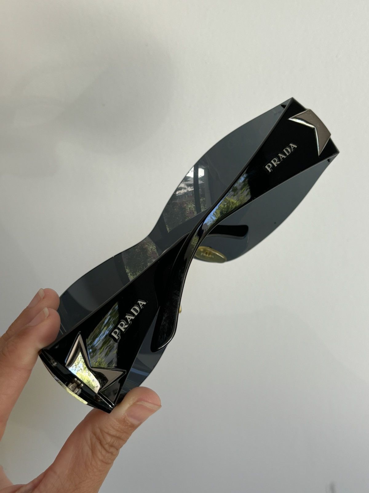 Prada PRADA Sunglassess Star 2004 Star White Ski Shield Mask Fire Size ONE SIZE - 11 Thumbnail