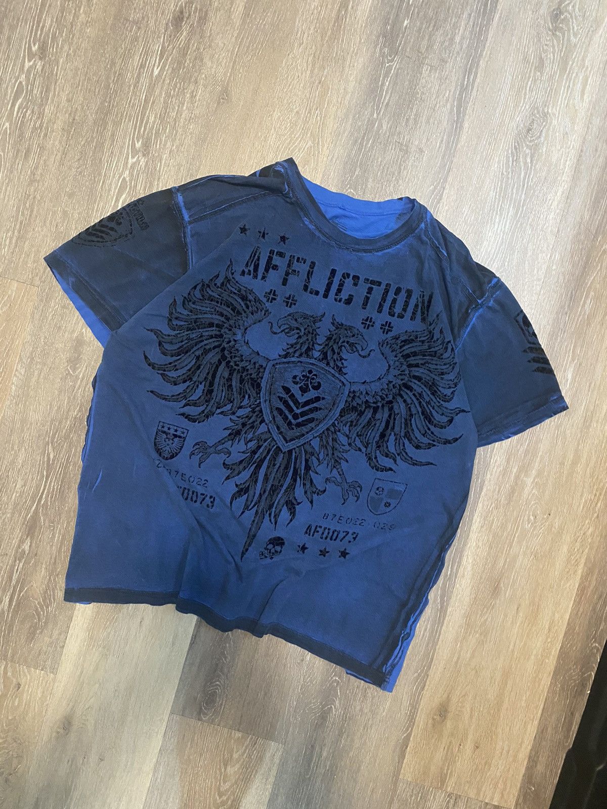 Affliction × Vintage Crazy grunge Vintage Affliction shirt Size US XL / EU 56 / 4 - 3 Thumbnail