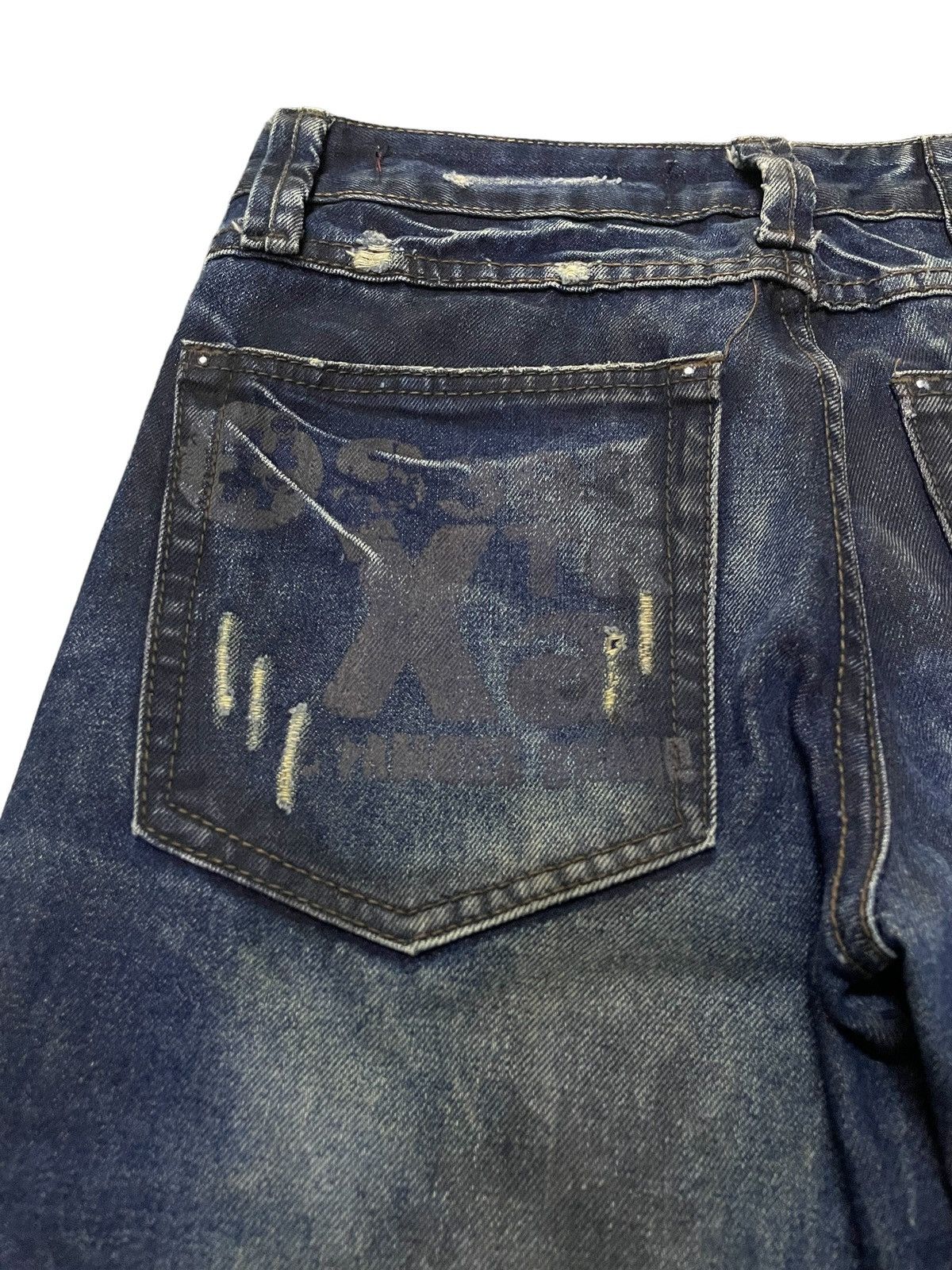 Japanese Brand × Kapital Cattan Farm Japan Uru Boro Claw Mark Dirt Wash Jeans Size US 30 / EU 46 - 18 Thumbnail