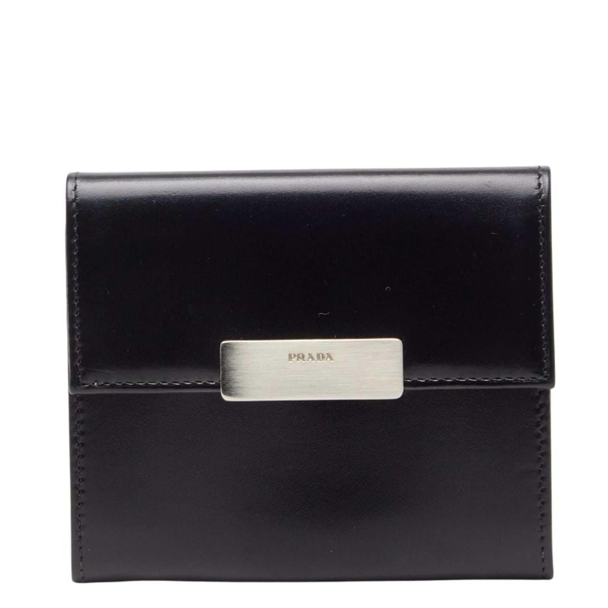 Prada Prada logo wallet/coin case, black leather, women's, PRADA Size ONE SIZE - 1 Thumbnail