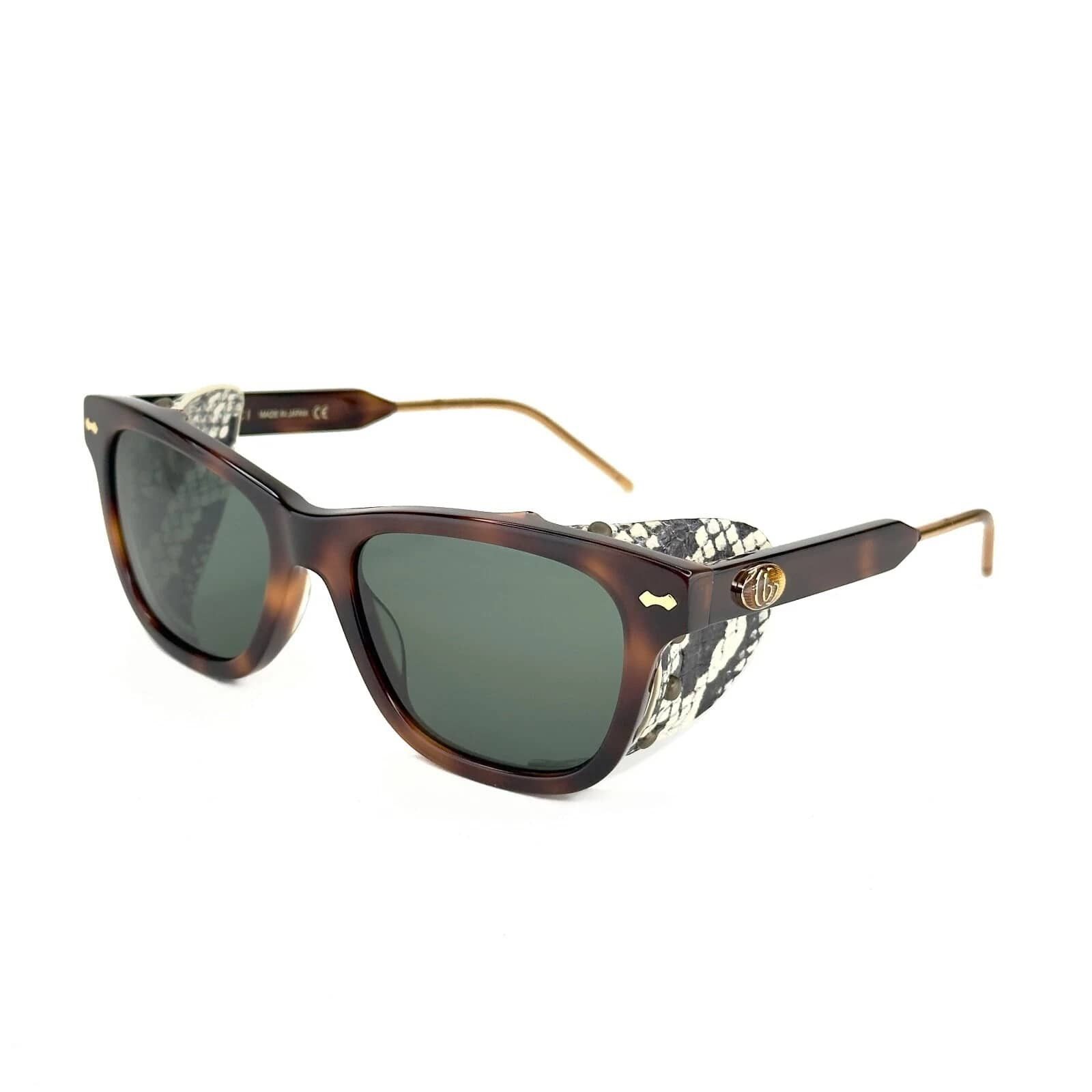 Gucci GUCCI GG0671S Guilloché 0671 Brown Blinker Sunglasses 002 Size ONE SIZE - 6 Thumbnail