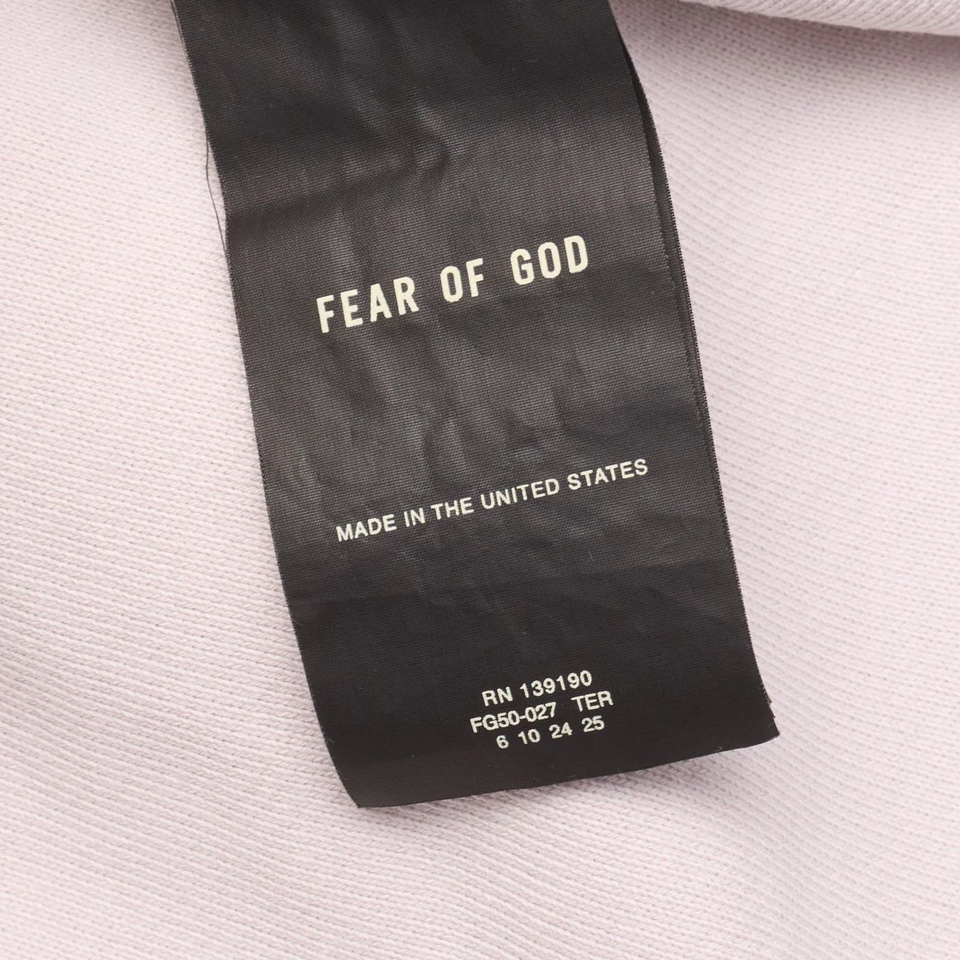 Fear of God FEAR OF GOD Inside Out Terry Beige Cotton T-Shirt Size US M / EU 48-50 / 2 - 4 Thumbnail