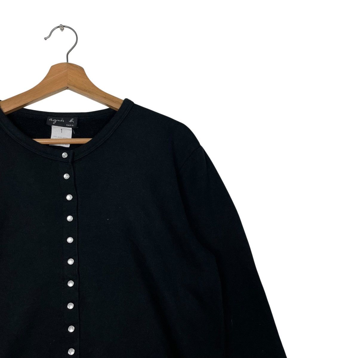 agnes b. Agnes B Snap Button Crop Top Cardigan Size S / US 4 / IT 40 - 5 Thumbnail