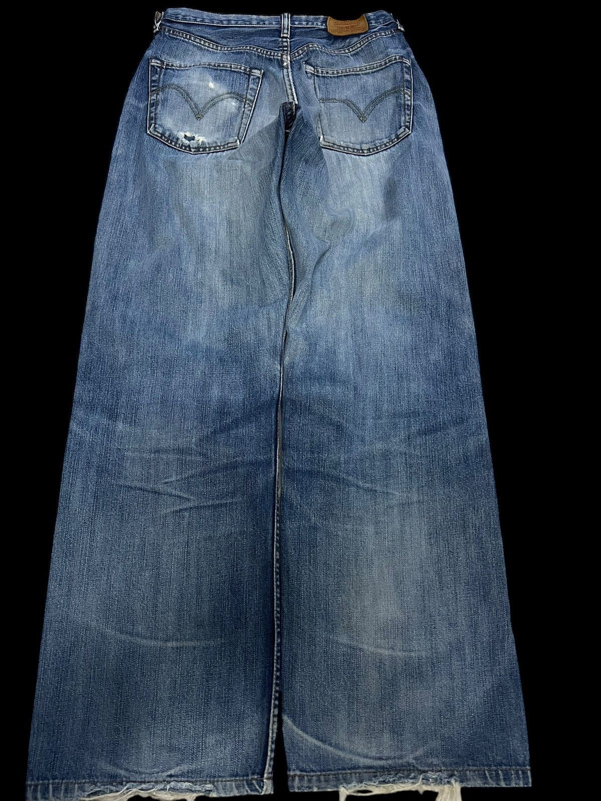 Levi's × Levi's Vintage Clothing 💥Baggy💥Vintage Levis 504 Light Wash Distress Jean Size US 27 - 2 Thumbnail