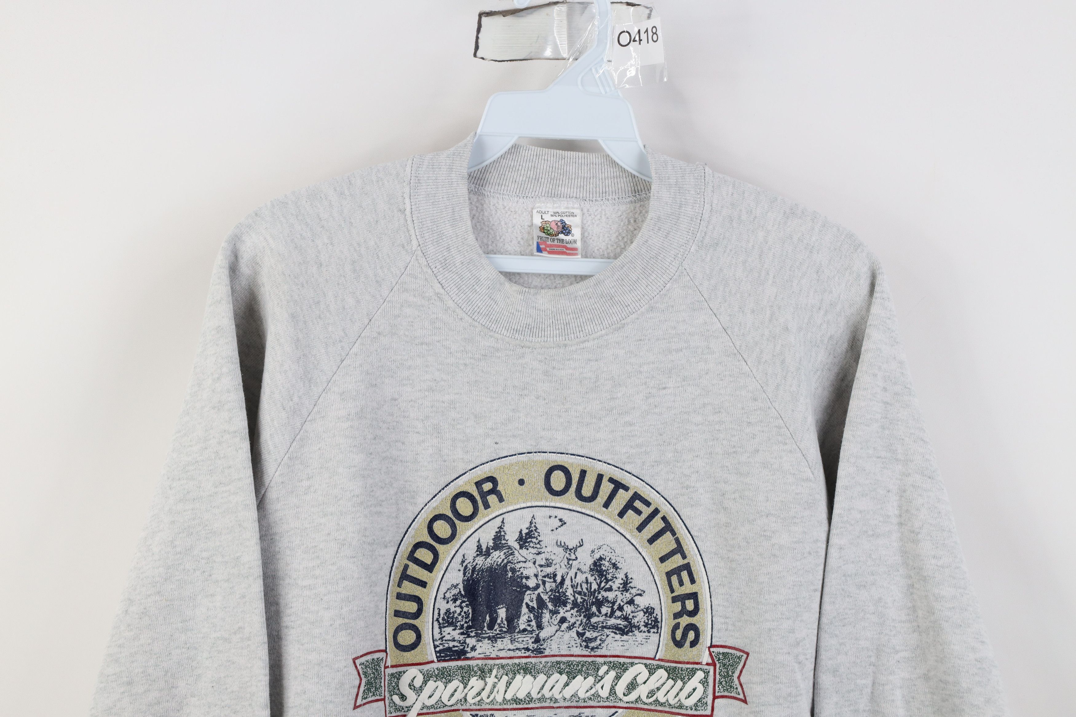 Vintage Vintage 90s Streetwear Nature Sportsmans Club Sweatshirt USA Size L / US 10 / IT 46 - 2 Thumbnail