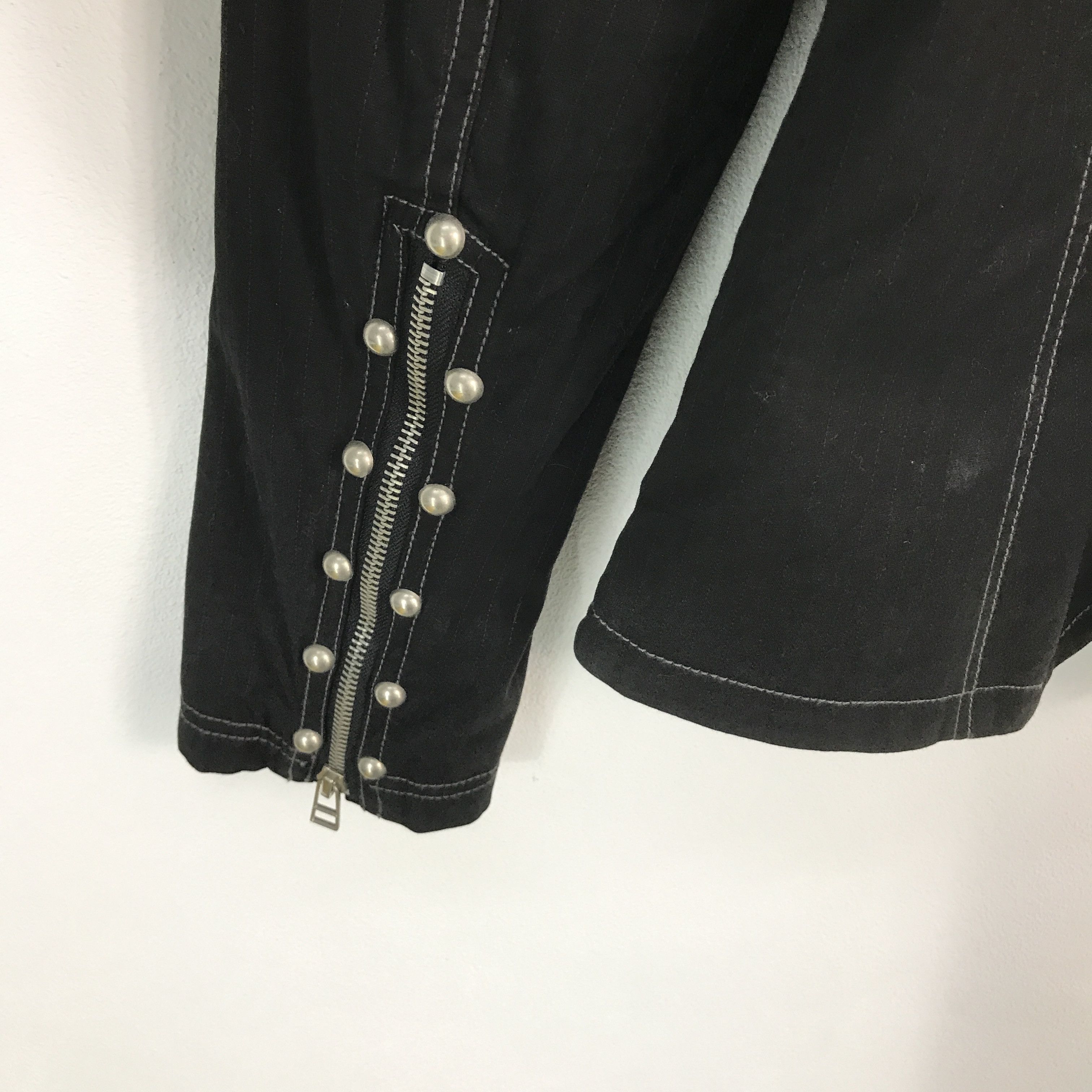 Designer × Japanese Brand Japan punk algon quins black zipper style jacket Size US S / EU 44-46 / 1 - 7 Thumbnail