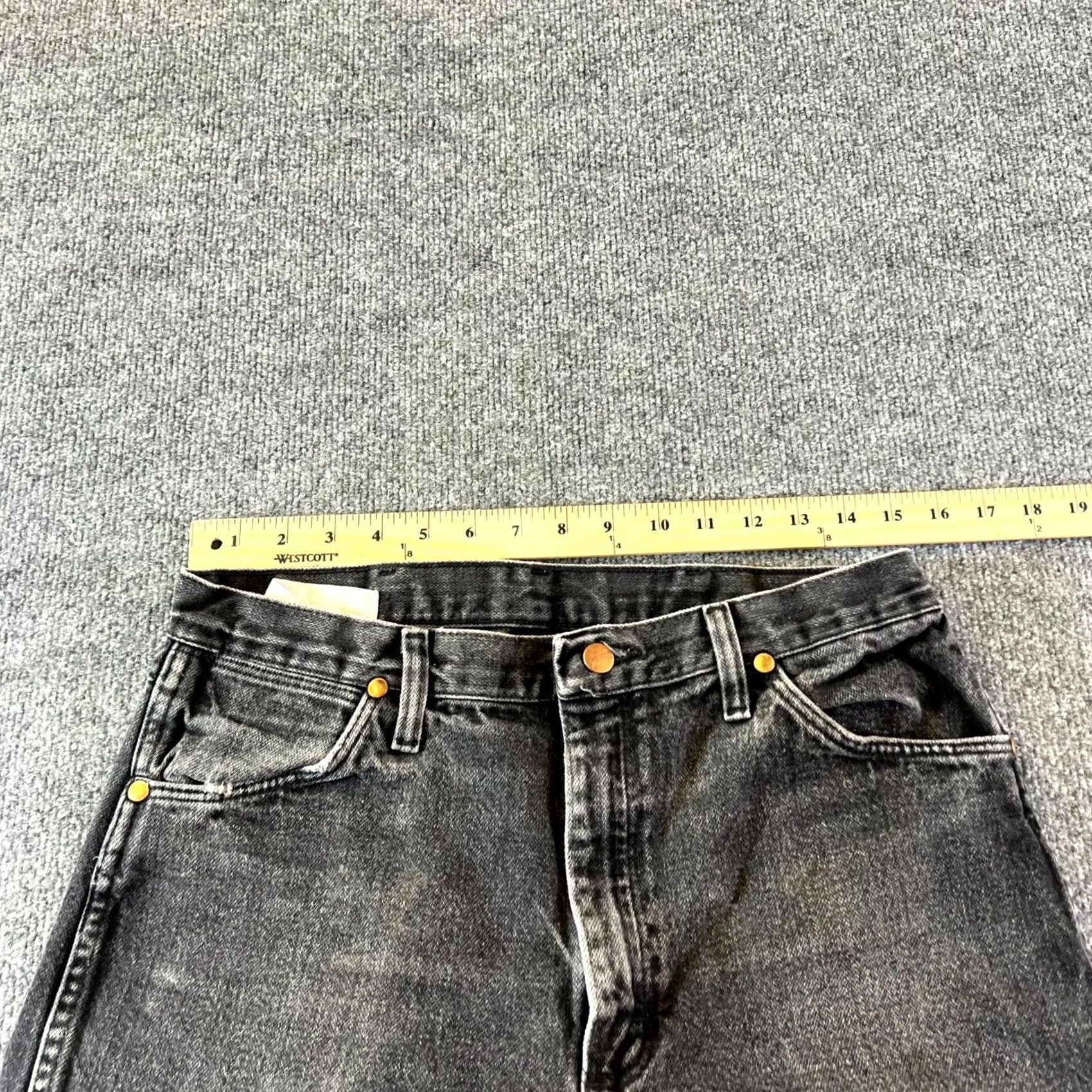 Wrangler Wrangler Cowboy Cut Original Fit Jeans Men's 32x36 Gray Denim Cotton High Rise Jeans Size US 32 / EU 48 - 3 Thumbnail