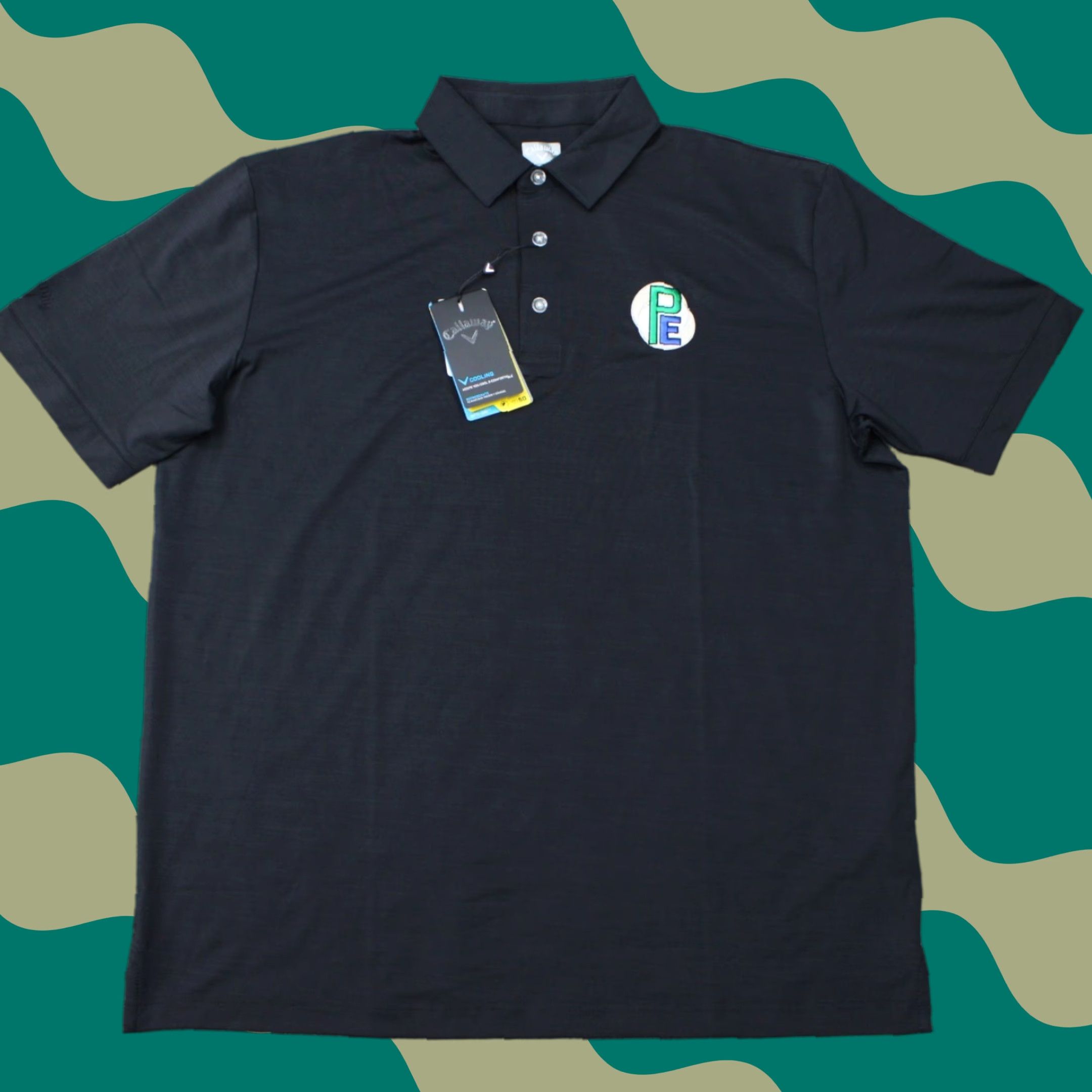 Callaway Callaway Opti-Dri Polo Shirt NWT Mens Large Black Golf S/S Stretch Logo Polo Size US L / EU 52-54 / 3 - 1 Thumbnail