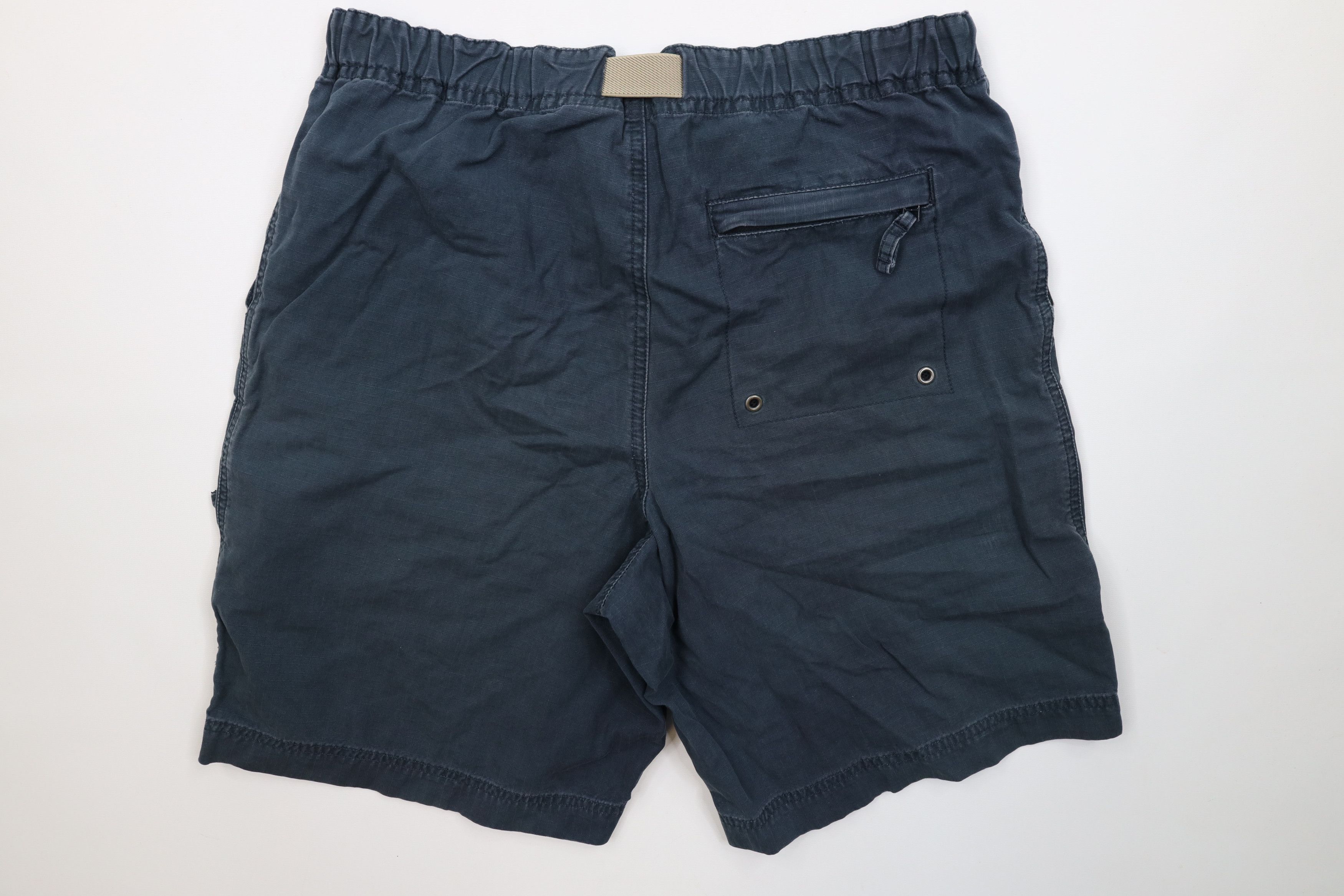 Gap Vintage 90s Y2K Gap Belted Ripstop Cargo Shorts Navy Blue Size US 30 / EU 46 - 9 Thumbnail