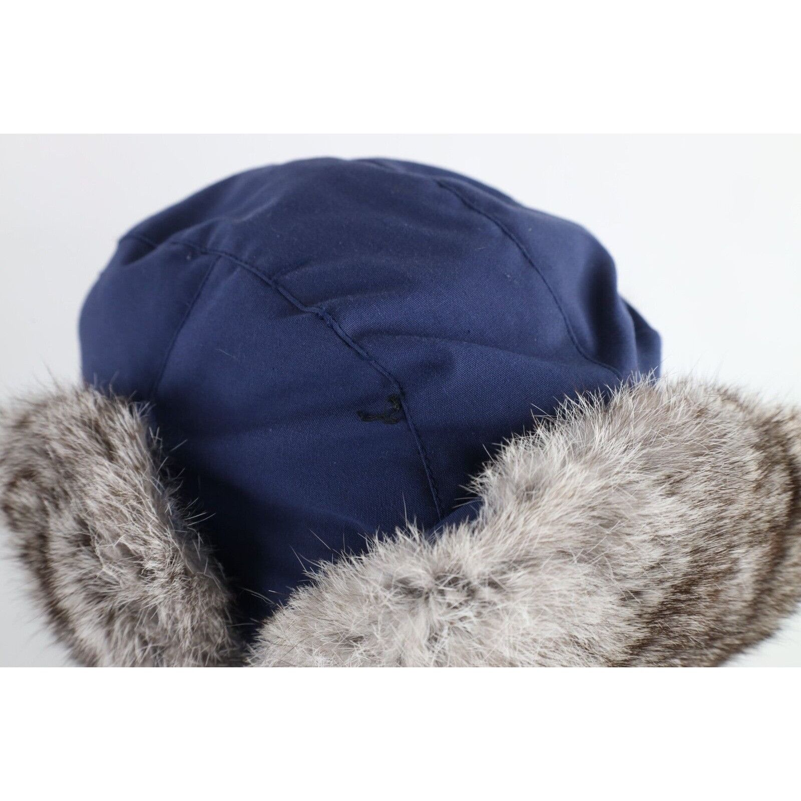 Vintage Vintage 90s Streetwear Genuine Fur Lined Flap Trapper Hat Size ONE SIZE - 6 Thumbnail