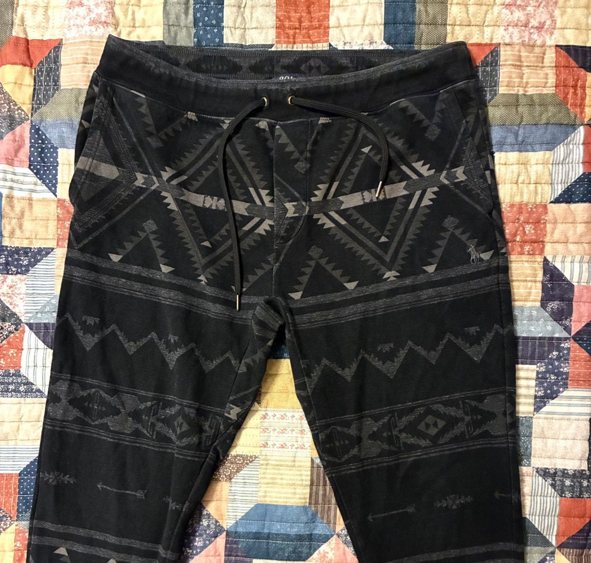 RRL Ralph Lauren POLO RALPH LAUREN SOUTHWESTERN STYLE SWEATPANTS- SIZE LARGE Size US 33 - 4 Thumbnail