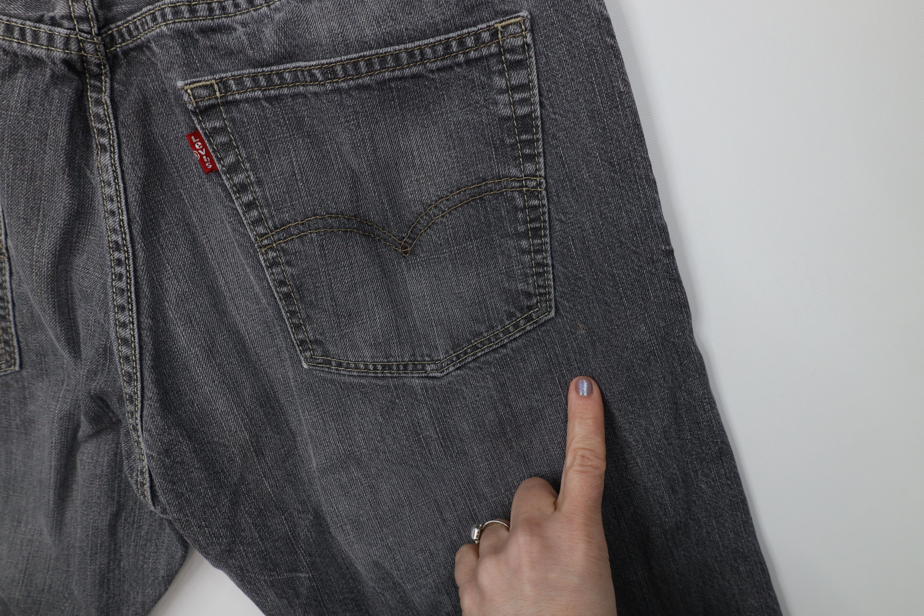 Levi's Vintage Y2K Levis 514 Straight Leg Denim Jeans Gray Cotton Size US 36 / EU 52 - 13 Thumbnail