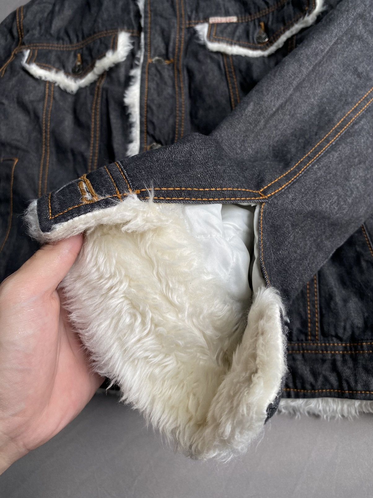 Calvin Klein × If Six Was Nine Calvin Klein Denim Sherpa Fur Jacket Size US M / EU 48-50 / 2 - 11 Thumbnail